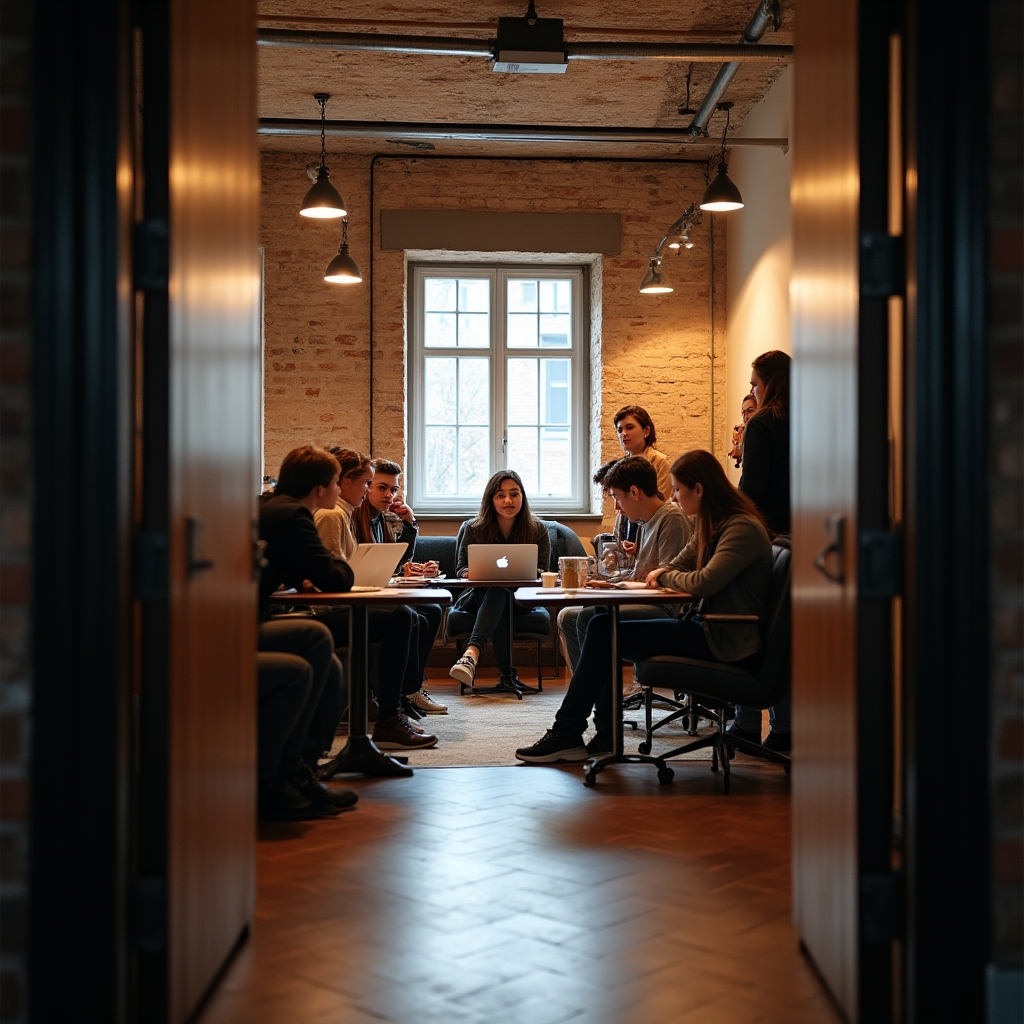 Дискуссия в учебном классе центра карьерного развития Кыргызстана